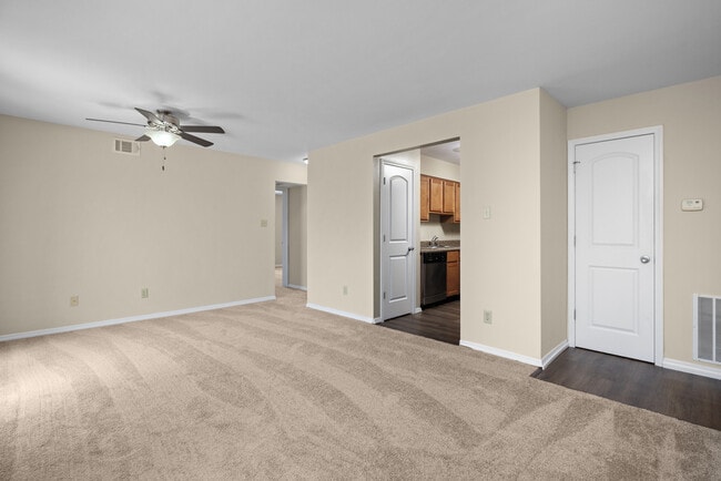 Deerfield Apartments | 2 Bedroom Remodel | Living & Dining Space - Deerfield Apartments