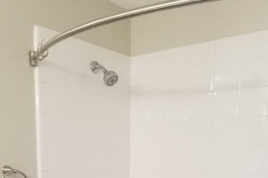 master bathroom shower with curved shower - 16778 N Bob White Dr