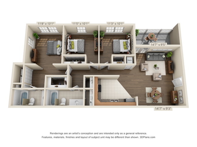 Floorplan - Town View Apartments