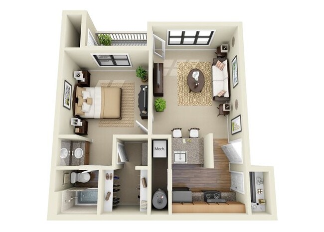 Floorplan - Park Trace Apartments