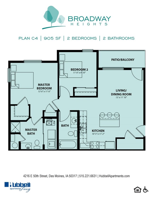 Plan C4 - Broadway Apartments at Capitol Heights