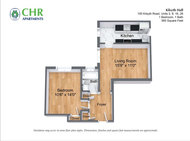 Floorplan - CHR Brighton Apartments