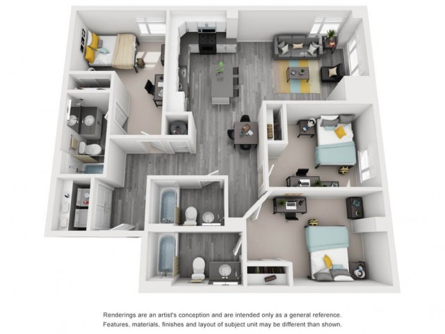 Floorplan - The Bridge on Forbes