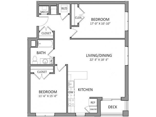 Floorplan - Flats at 131