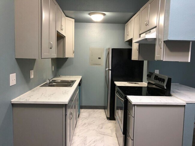 Stainless steel appliances & slab countertops - 219 E 36th St