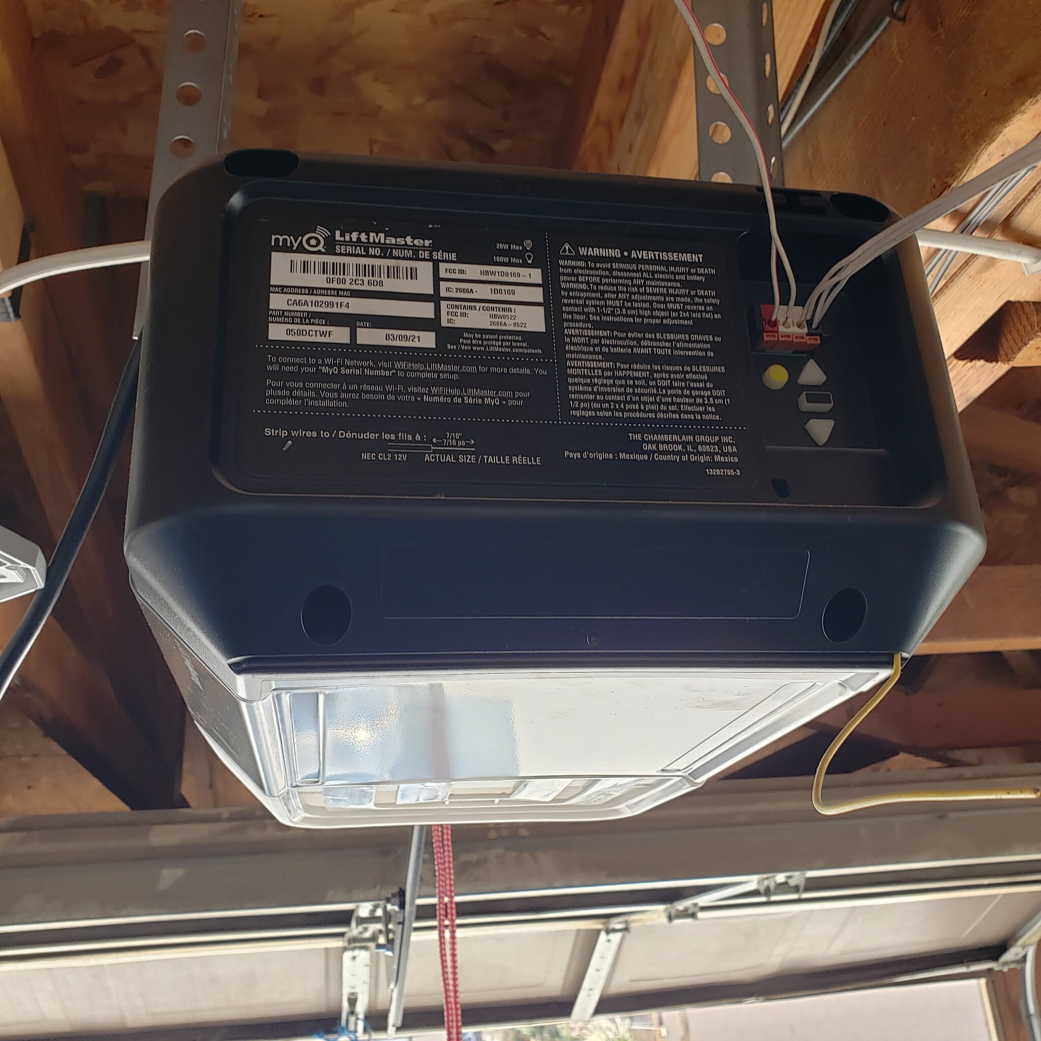Garage door opener - 32305 Rancho Vista Dr