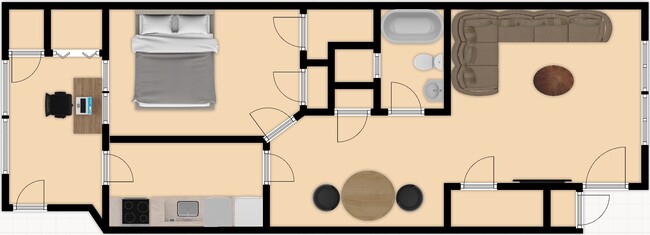 Floorplan - Tilbury Garden Apartments