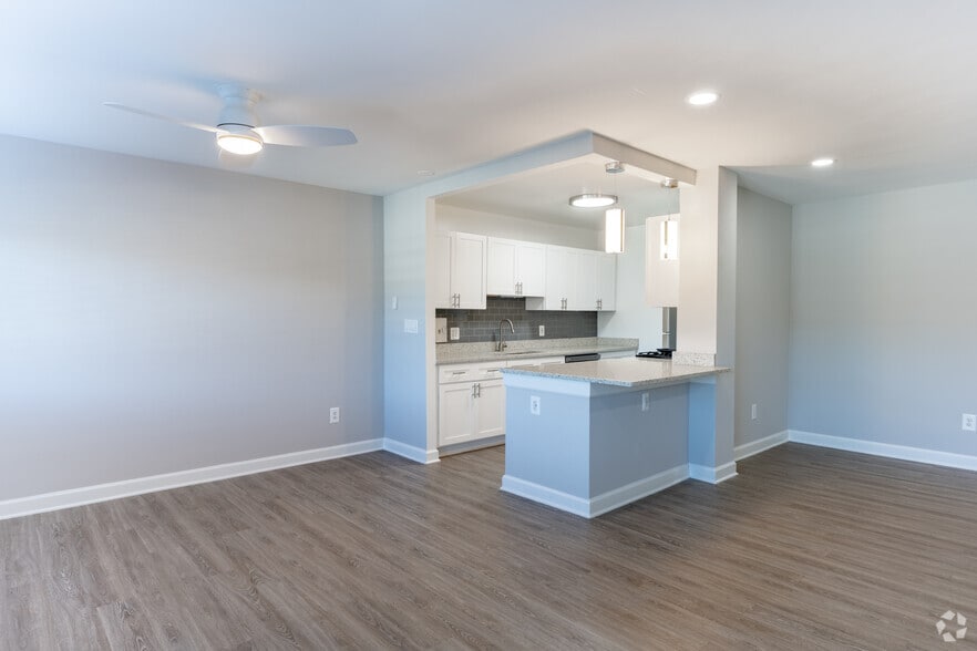 2BR, 2BA - 1088SF - Living Room 2 - The Blairs