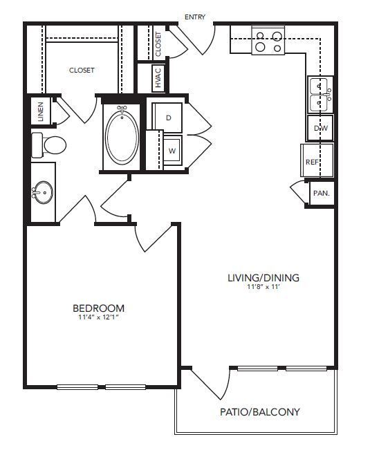 Landmark On Lovers - A2 - 1 Beds - 1 Baths - 654 Sq. ft. - Landmark On Lovers