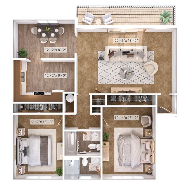 Floorplan - Gold Coast Square Apartments