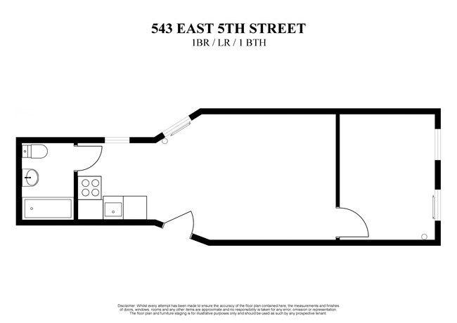 Floorplan - 543 East 5th Street