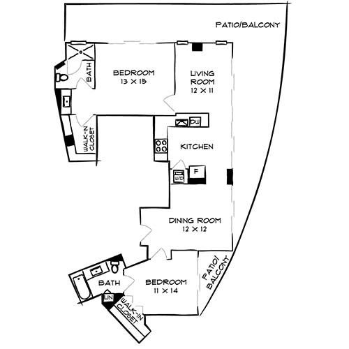 Floorplan - Flamingo South Beach