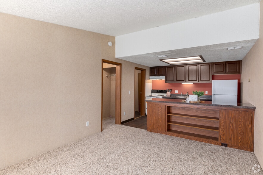 Living Room - 1BR, 1BA - 600SF - Daniel Court Apartments
