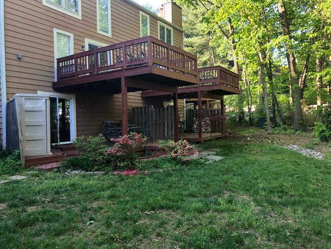 View of deck from the ground - 11251 Silentwood Ln