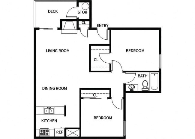Floorplan - Hilltop Commons Apartments