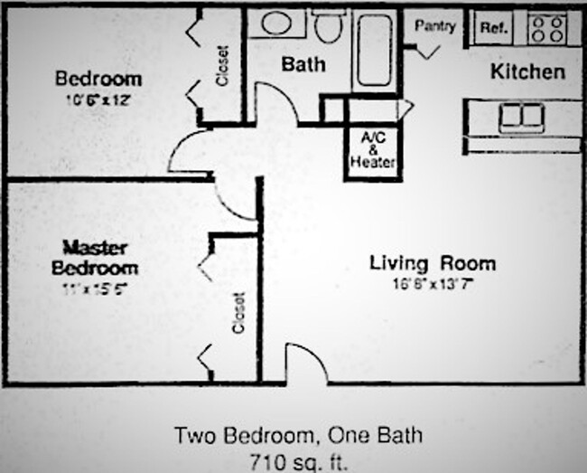 Floorplan - Hacienda Apartments