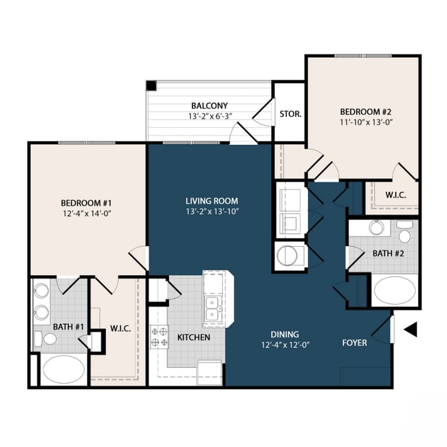 Explore this thoughtfully designed floor plan that offers modern living with ample space and functionality. - Sanctuary at Powell Place