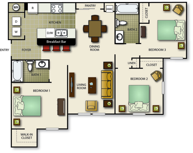 Floorplan - Fountains at San Remo Court