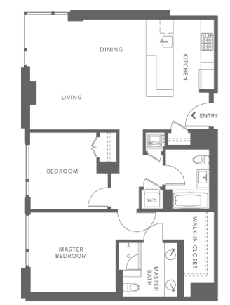 2BR/2BA - Blu SF