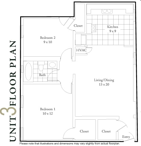 2BR/1BA - Bulluck Terrace
