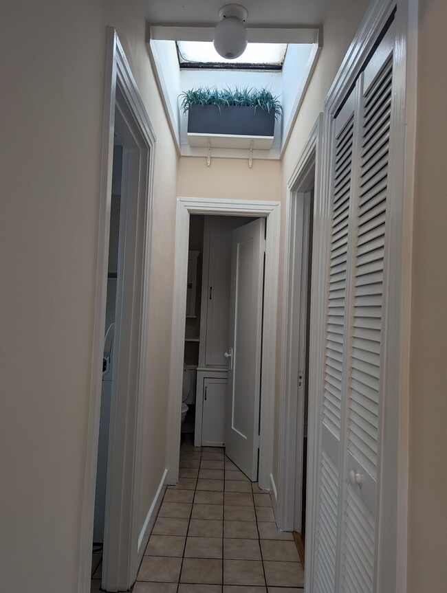 Hallway with skylight - 328 1st St