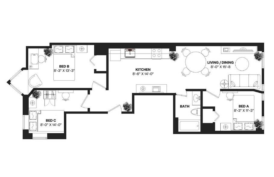 Building Photo - Room in Shared 3 bed/1 bath home