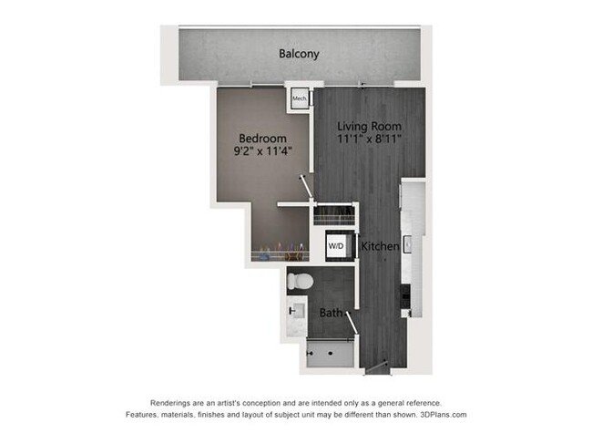 Floorplan - Evo Union Park Apartments