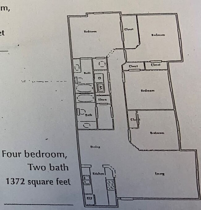 Floorplan - Mineral Springs Apartments