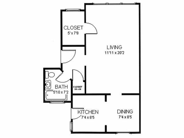 Floorplan - 425-431 N. Humphrey Ave.