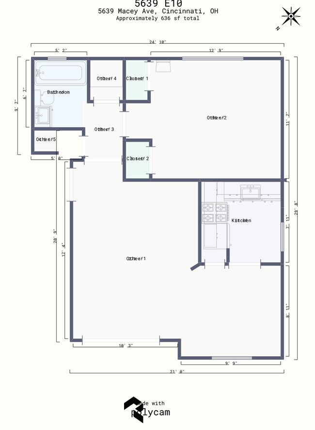 1 Bedroom - Fountain Villa Apartments