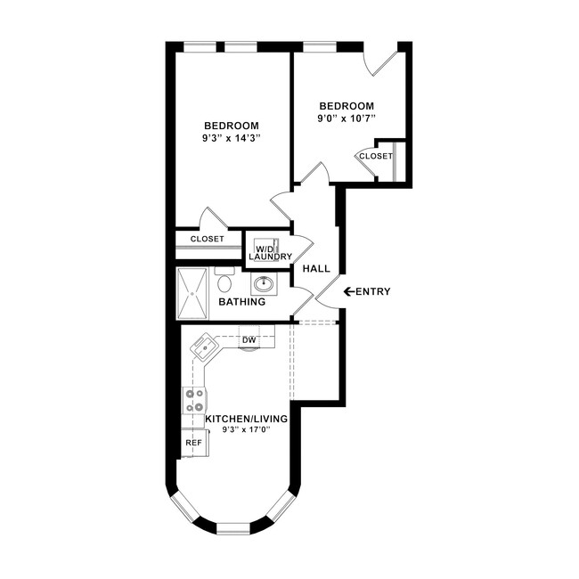 Floorplan - Clearway Apartments