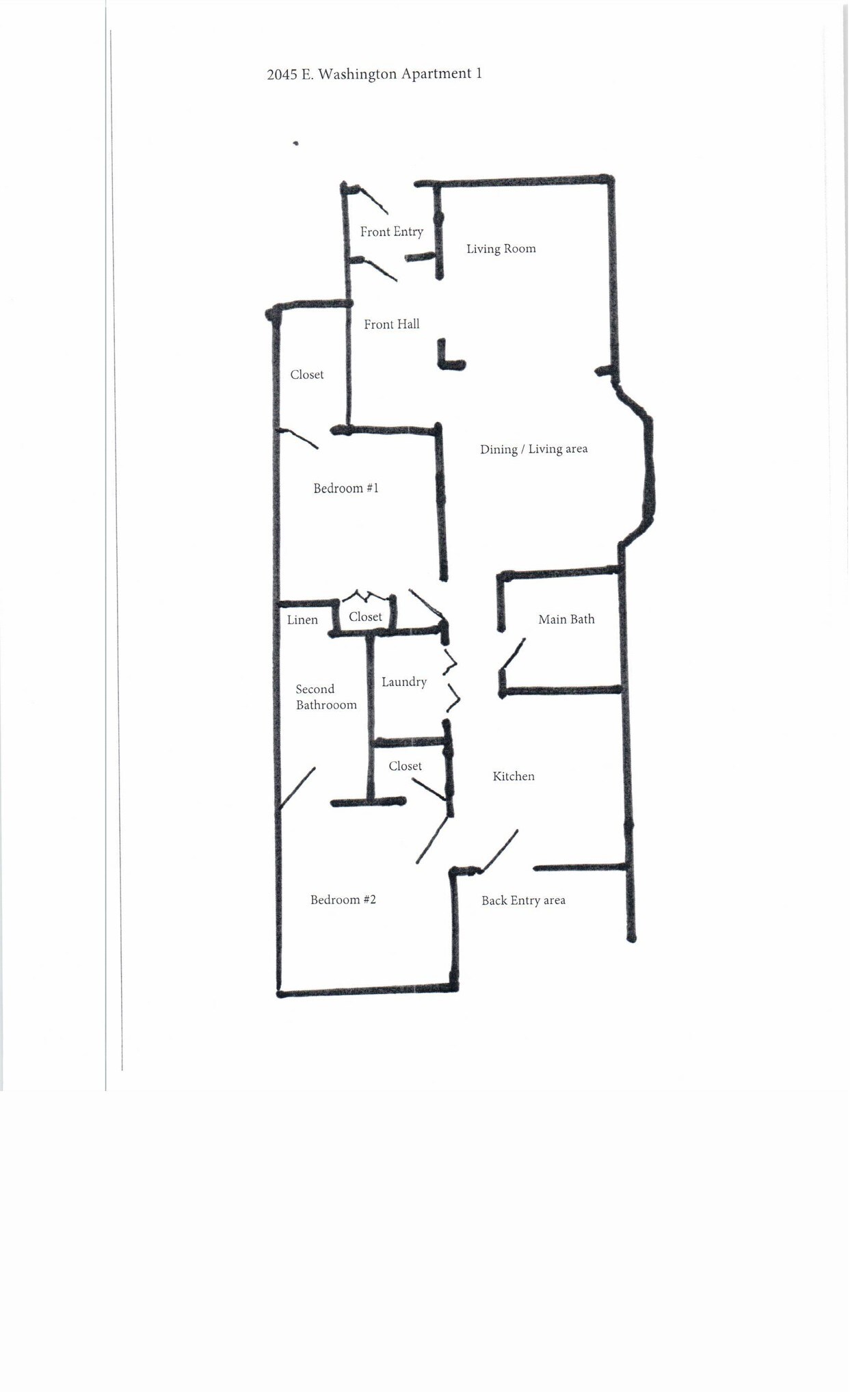 Floor Plan - 2045 E Washington Ave