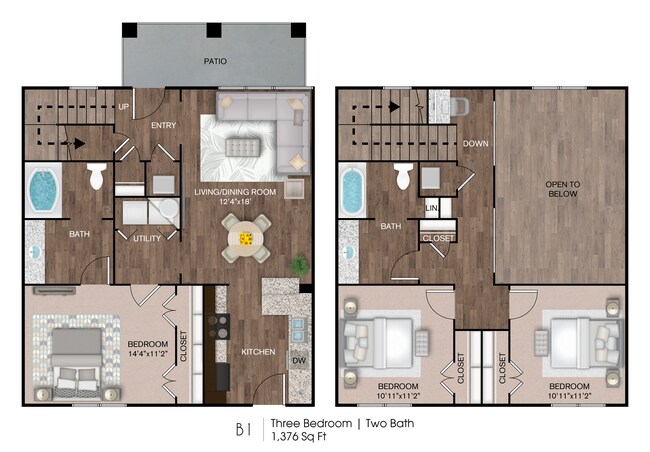 FP_B1_RollingHills copy.jpg - Rolling Hills Townhomes