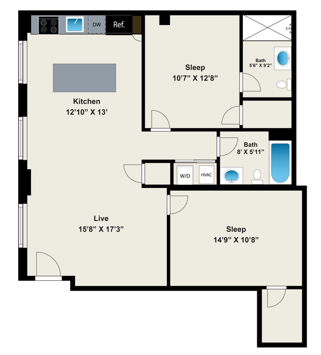 Floorplan - The Lofts at Gin Alley