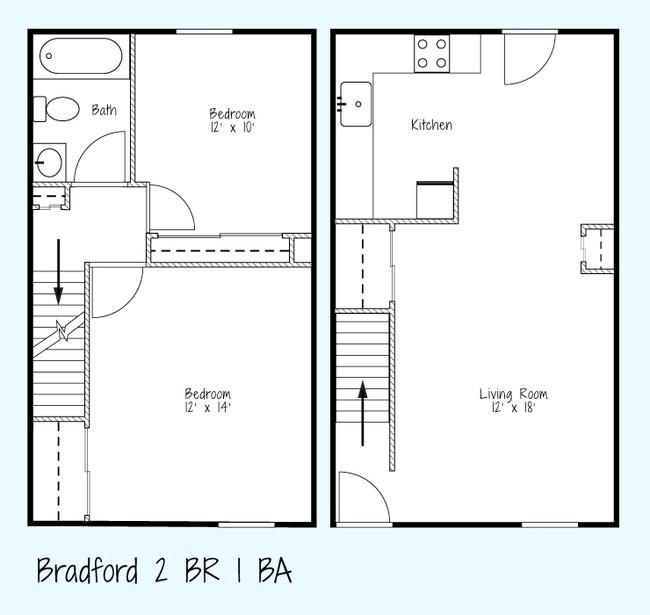 2BR/1BA - Bradford Manor Apartments