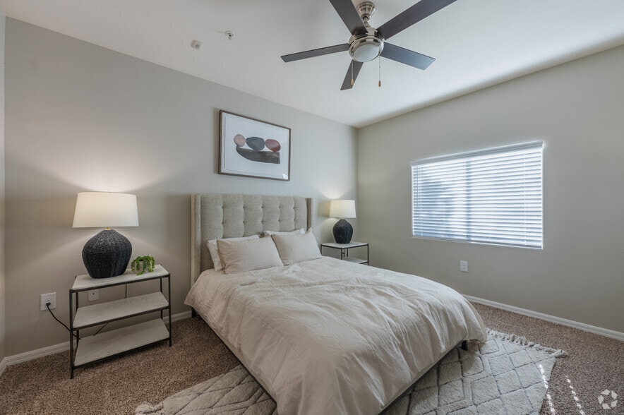 2BR, 2BA - 1197SF - Primary Bedroom - South Blvd