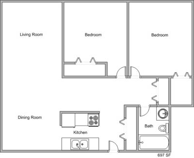 2BR/1BA - Pacific Park II