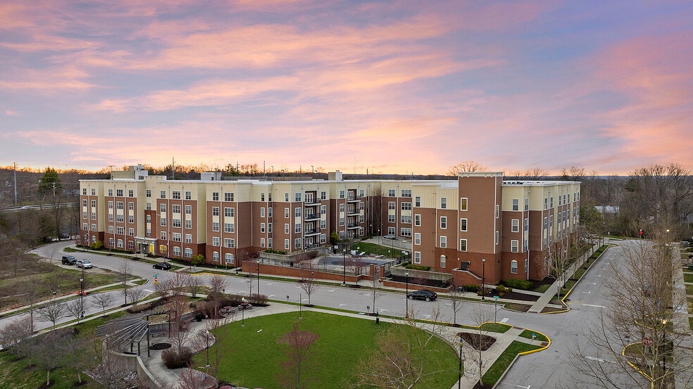 Park-on-Morton-Apartments-Near-Indiana-University-Bloomington-Community-Exterior-Sunset - The Park on Morton