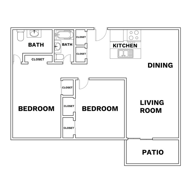 Floorplan - Flats at Pinecliff