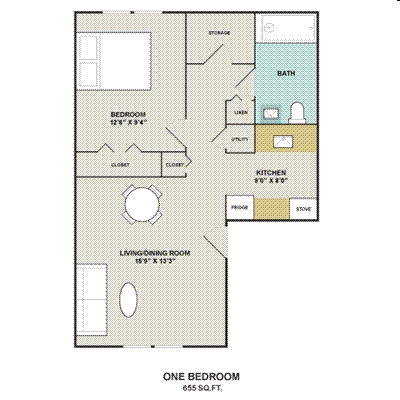 1BR/1BA - The Glens