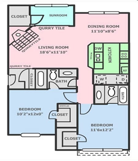 2BR/2BA - Huntington Ridge