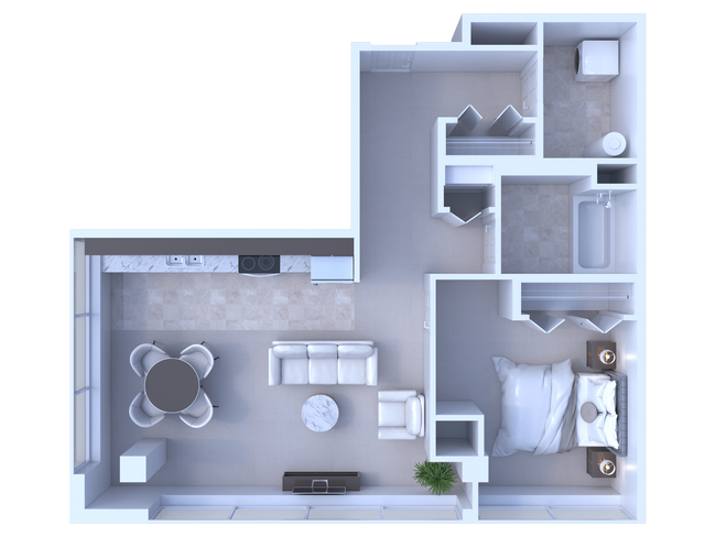 1 Bedroom / 1 Bathroom - 819 - Apartments at River View