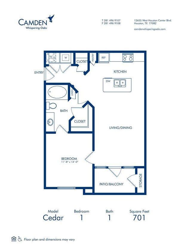Floorplan - Camden Whispering Oaks