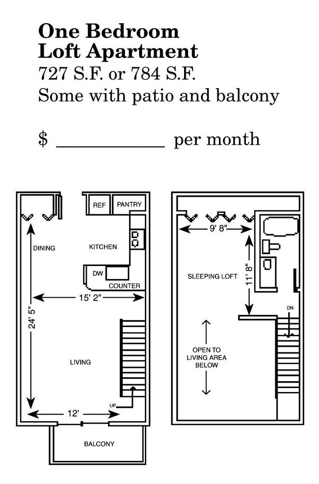 Floorplan - Cedar Glen Apartments (Phase I and II)