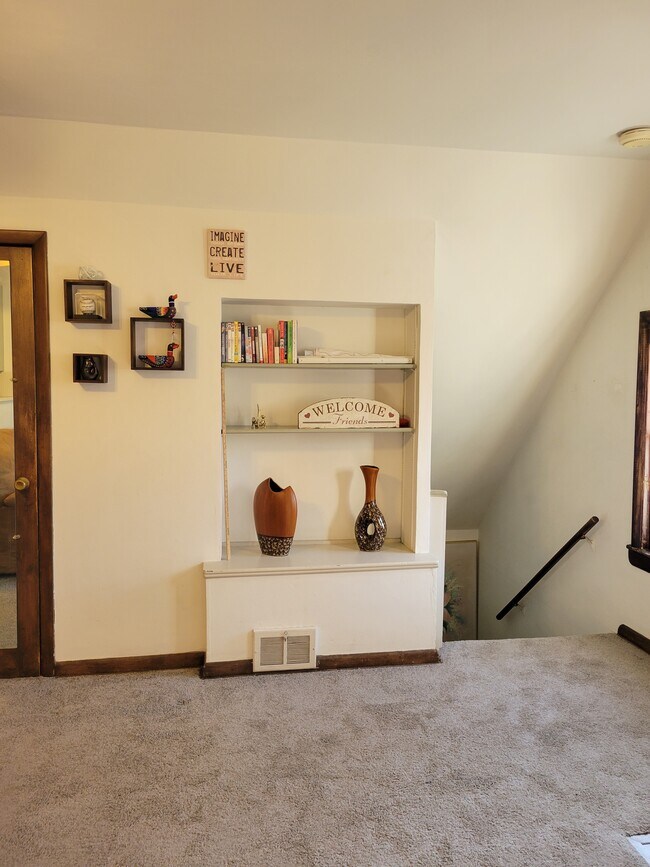 Built-in shelving, decor included - 2215 N 70th St