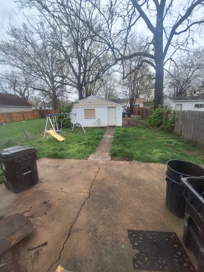 Back yard - 3602 Wheeler Ave