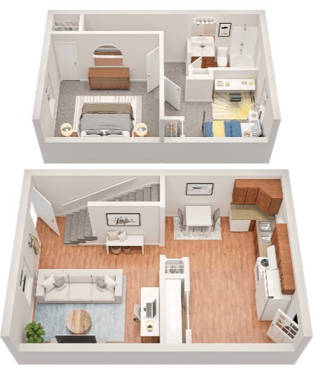 Floorplan - The Lux Townhomes