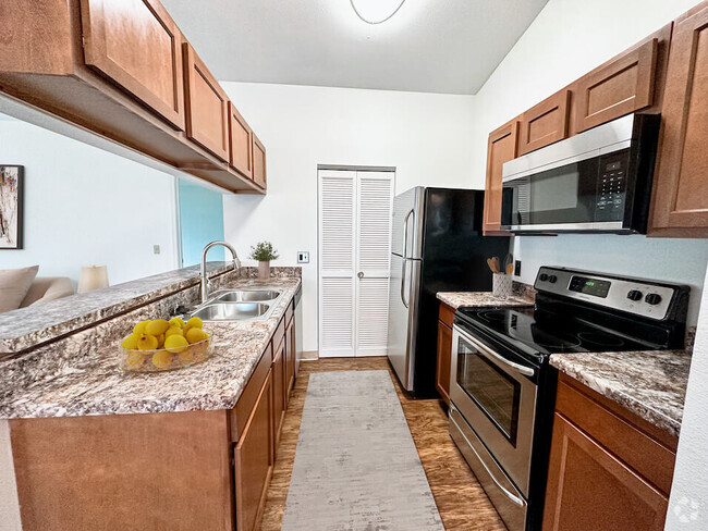 Kitchen with Microwave