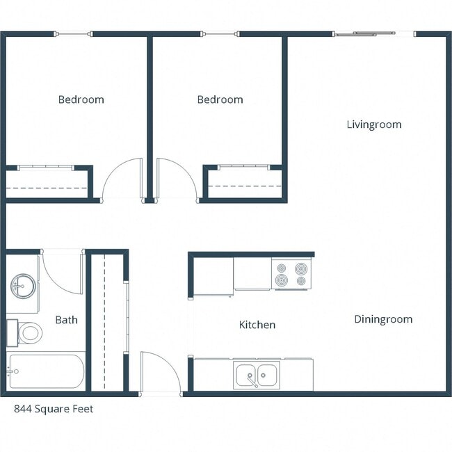 Floorplan - Park Place Apartment Community