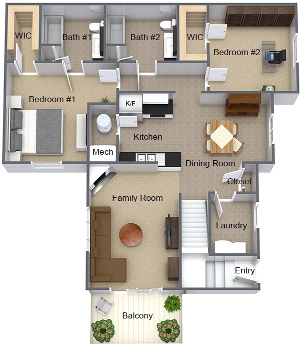 2BR/2BA - Hylan Place Luxury Apartments